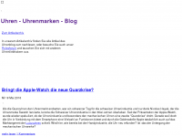 Screenshot des Blogs Uhrenwelt-Blog