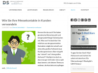 Screenshot des Blogs Dennis Schönfeldt – Agentur für Marketing und IT Services