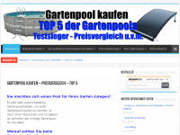 Screenshot des Blogs Gartenpool kaufen