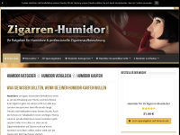 Screenshot des Blogs Zigarren Humidor Ratgeber