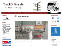 Screenshot des Blogs TruckOnline.de – Weblog