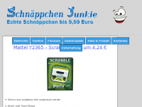 Screenshot des Blogs Schnäppchen Junkie