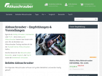 Screenshot des Blogs Akkuschrauber