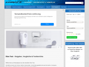 Screenshot des Blogs dlanadapter