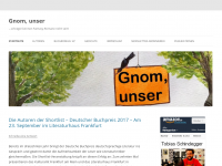 Screenshot des Blogs Gnom, unser – Self Publishing