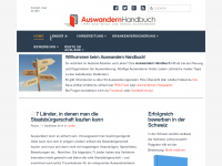 Screenshot des Blogs Auswandern Handbuch