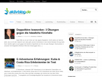 Screenshot des Blogs Aktivblog – der Fitness Blog