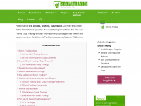 Screenshot des Blogs Social Trading / Copy Trading – Geldanlage 2.0