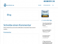 Screenshot des Blogs Tipps & Tricks, Tutorials und Strategien für dein Online Business