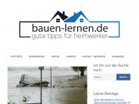 Screenshot des Blogs Bauen lernen