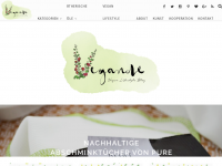 Screenshot des Blogs Vegande
