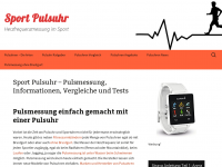 Screenshot des Blogs Sport Pulsuhren Blog