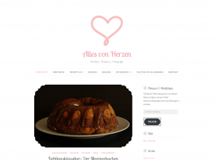 Screenshot des Blogs Alles von Herzen