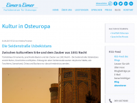 Screenshot des Blogs Kultur in Osteuropa
