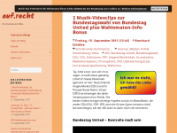 Screenshot des Blogs auf.recht