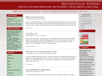 Screenshot des Blogs Astrodicticum Simplex