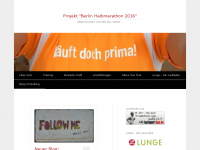 Screenshot des Blogs Projekt Halbmarathon