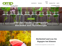 Screenshot des Blogs omp Apotheke Blog