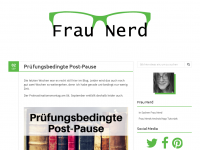 Screenshot des Blogs Frau Nerd