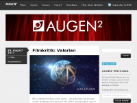 Screenshot des Blogs AUGEN² – Der Entertainment-Blog