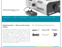 Screenshot des Blogs Nebelmaschine