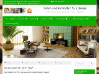 Screenshot des Blogs Pellet- und Kaminöfen für Zuhause ❶