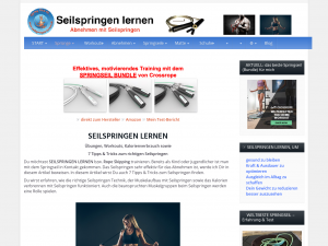 Screenshot des Blogs Seilspringen lernen