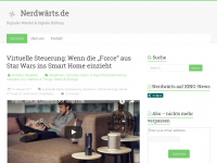 Screenshot des Blogs nerdwärts.de
