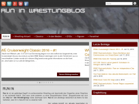 Screenshot des Blogs Run In – Wrestlingblog