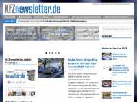 Screenshot des Blogs KFZnewsletter.de