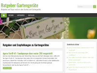 Screenshot des Blogs Ratgeber Gartengeräte