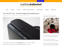 Screenshot des Blogs Matthias Haltenhof Fotografie