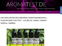 Screenshot des Blogs Aromatest