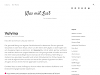 Screenshot des Blogs Was mit Lust