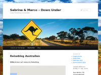 Screenshot des Blogs Sabrina & Marco – Down Under