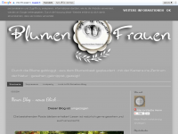 Screenshot des Blogs Blumenfrauen