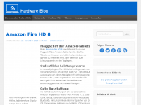 Screenshot des Blogs Hardware Blog