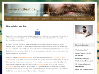 Screenshot des Blogs Mein-Vollbart.de