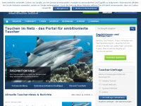 Screenshot des Blogs Tauchmagazin für Taucher zum Thema Tauchen
