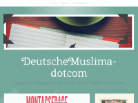 Screenshot des Blogs DeutscheMuslima-dotcom