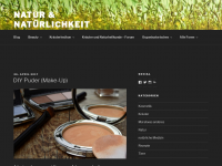 Screenshot des Blogs Natur&Natürlichkeit
