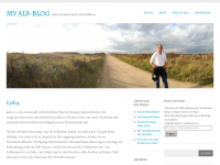 Screenshot des Blogs my ALS-Blog – Leben mit Amyotropher Lateralslerose