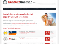 Screenshot des Blogs Kontaktbörsen im Test und Vergleich