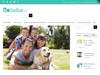 Screenshot des Blogs bellos die Hundeseite für Hundeliebhaber