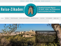 Screenshot des Blogs reise-zikaden.de