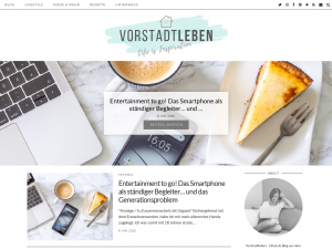 Screenshot des Blogs Vorstadtleben