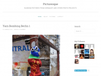 Screenshot des Blogs Picturesque