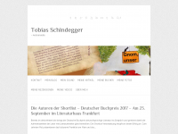 Screenshot des Blogs Tobias Schindegger – Autorenseite