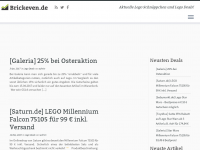 Screenshot des Blogs brickeven.de – Lego Investment Community