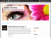 Screenshot des Blogs SNES Games